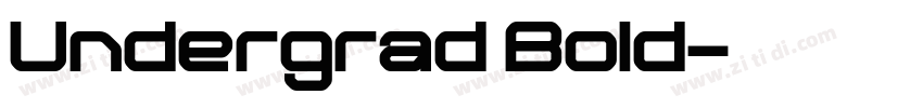 Undergrad Bold字体转换